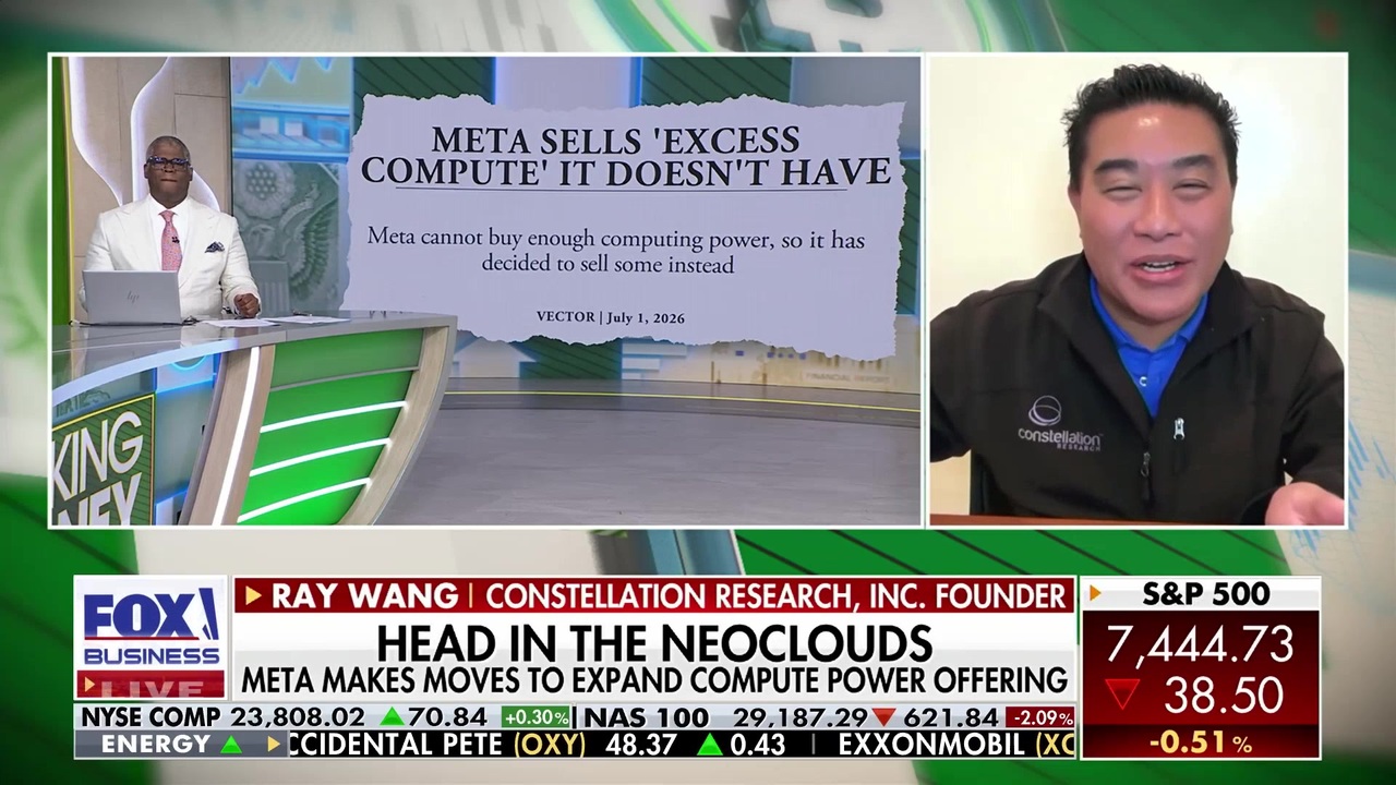Founder of Constellation Research Inc. Ray Wang discusses the volatile A.I. tech rally and Meta's shifting compute strategy on ‘Making Money.’
