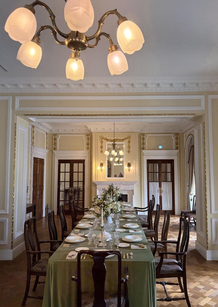 The royal family's dining room is seen at Daehan Empire History Museum inside Deoksu Palace in Jung District, Seoul, Aug 4. Korea Times photo by Park Jin-hai